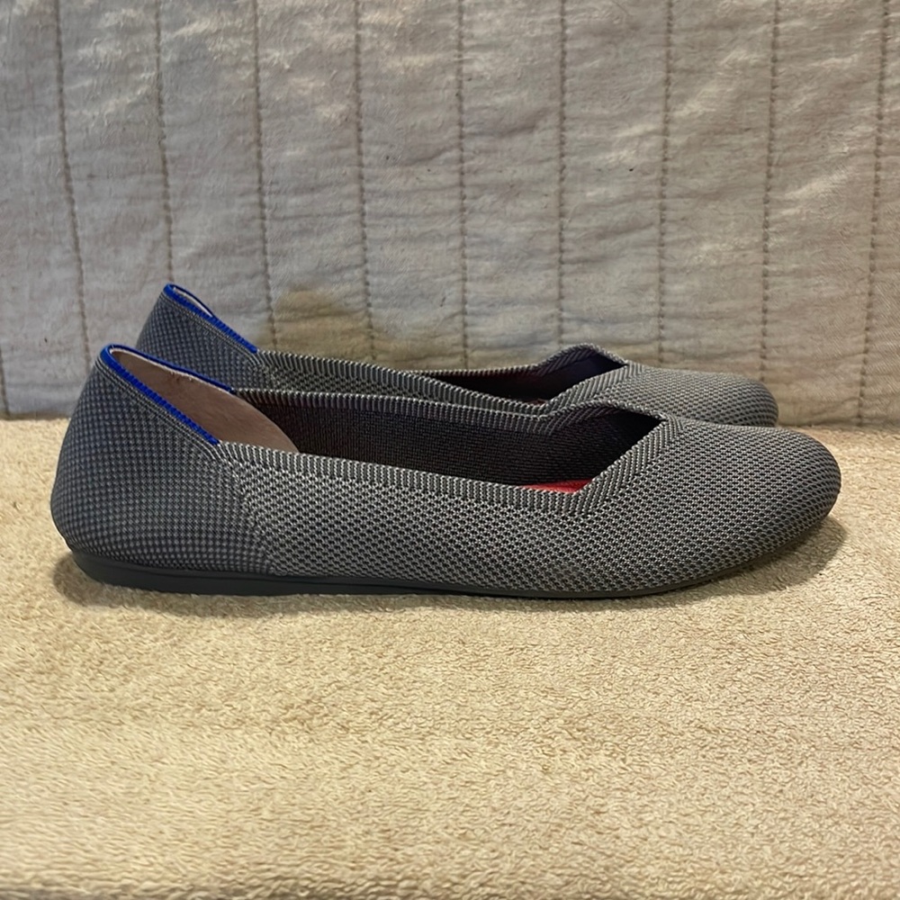 Rothys’s Pebble Grey The Flat 11.5